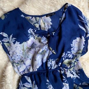 As U Wish Floral Print Romper